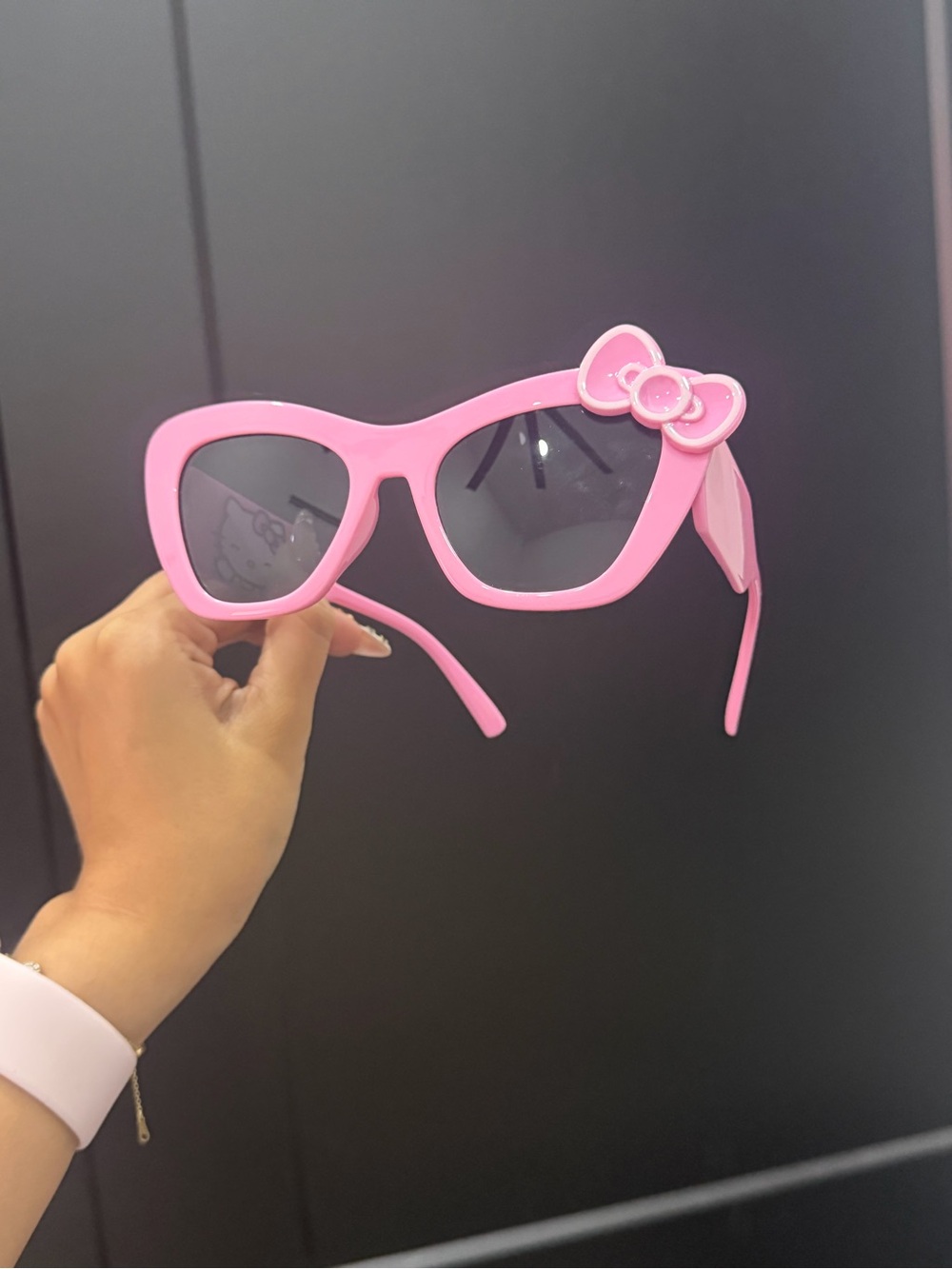 Hello Kitty Style Pink Sunglasses with Bow